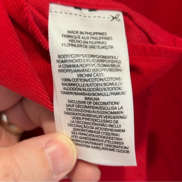 Polo by Ralph Lauren Men's Red Pin Wale Corduroy Shirt L - Picture 8 of 9